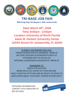Tri-base Job Fair @ University of North Florida- Adam W. Herbert University Center